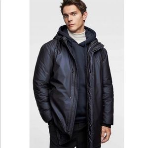 Zara Rubberized Parka Mens